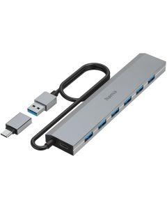 Hama USB-Hub 7-Port USB 3.2 GEN1 5 GBIT/s Incl USB-C-Adapter en Netadapter