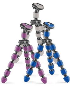 Cullmann Alpha 300 Mini Statief - Gorillapod - 3 Stuks (Grijs, Paars en Blauw) 