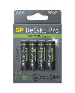 GP ReCyko Pro Oplaadbare AA Batterijen / 4 Pak
