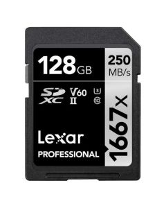 Lexar SDXC 128GB Professional 1667x / 250 Mb/s UHS-II