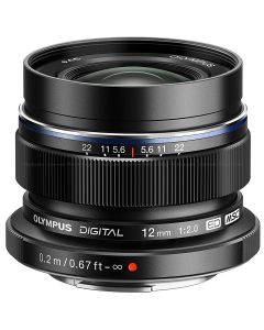 Olympus 12mm F2 M.Zuiko Digital ED Zwart