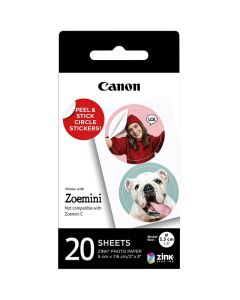 Canon Zink Zelfklevende Cirkel Stickers 20-Pak
