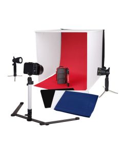 Caruba Portable Fotostudio met Losse LED Lampen 60x60x60cm