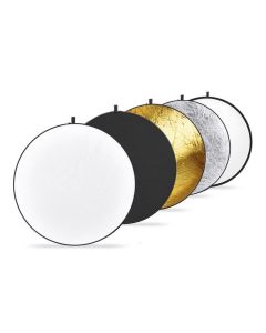 Caruba 5-in-1 Reflectiescherm Goud, Zilver, Zwart, Wit, Transparant 30cm 