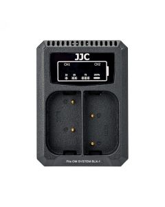 JJC USB Dual Charger voor OM System BLX-1 (DCH-BLX1)