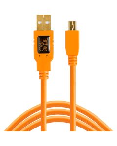 Tether Tools TetherPro USB 2.0 Male naar Mini-B 5 pin 1,8m kabel Oranje