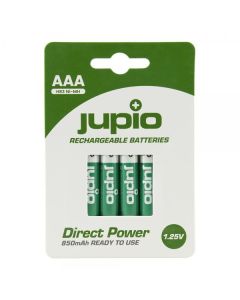 Jupio Direct Power AAA-Batterijen 850mAh 4-Pak (JRB-AAADP)