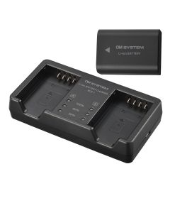 OM System SBCX-1 Acculader BCX-1 + Accu BLX-1