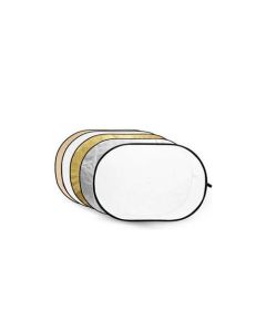 Caruba 5-in-1 Reflectiescherm Goud, Zilver, Sunyellow, Wit, Transparant 102 x 153cm
