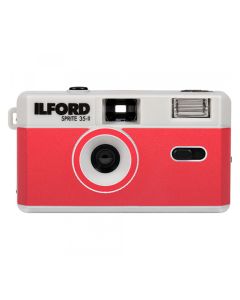 Ilford Sprite 35-II Reusable Camera Zilver/Rood
