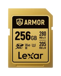 Lexar SDXC Pro 256GB 280 Mb/s UHS-II V60 Gold Series Armor