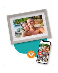 Pora&Co Digital Photo Frame 10 inch Silver / White