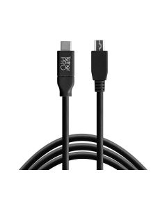 Tether Tools TetherPro USB-C naar USB 2.0 Mini-B 5-Pin 4.6m kabel Zwart