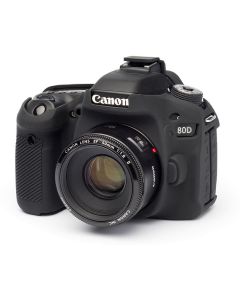 EasyCover Body Cover For Canon 80D Black