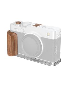 SmallRig 5984 L-Shaped Mount Plate w/ Wooden Handle For Fujifilm X-E5 (Silver)