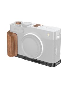SmallRig 5985 L-Shaped Mount Plate w/ Wooden Handle For Fujifilm X-E5 (Black)