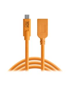 Tether Tools TetherPro USB-C naar USB-A Female 4.6m verlengkabel Oranje