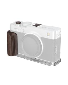SmallRig 6236 L-Shaped Mount Plate w/ Wooden Handle For Fujifilm X-E5 (Silver)