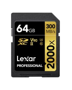 Lexar SDHC Pro 64GB 2000x / 300 Mb/s UHS-II V90