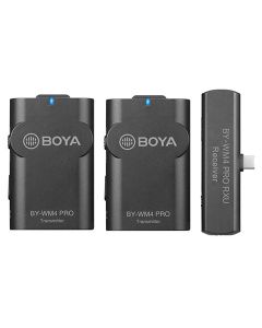 Boya BY-WM4 Pro-K6 2.4 GHz Duo Lavalier Draadloze Microfoon voor Android