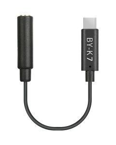 Boya BY-K7 Universele Adapter BY-K7 3,5mm TRS naar USB-C voor DJI Osmo Action
