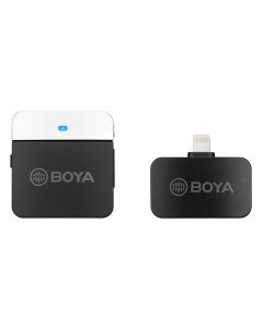 Boya BY-M1LV-D 2.4 GHz Draadloze Dasspeld Microfoon voor iOS