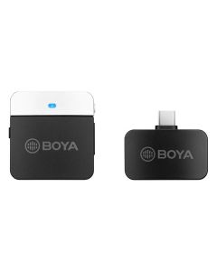 Boya BY-M1LV-U 2.4 GHz Draadloze Dasspeld Microfoon voor USB-C