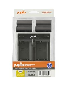 Jupio Kit 2x Accu EN-EL15C - 2100mAh + USB Dual Charger