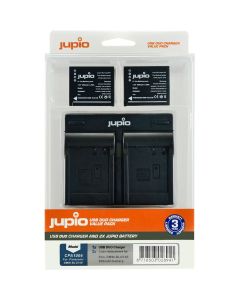 Jupio Kit 2x Accu DMW-BLG10 - 900mAh + USB Dual Charger
