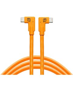 Tether Tools TetherPro USB-C to USB-C 4.6m Right Angle To Right Angle Orange