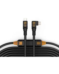 TetherTools TetherPro USB-C To USB-C 9.4m Straight To Right Angle Zwart