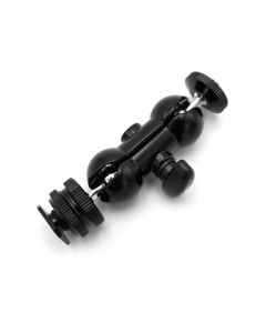 Caruba Dual Balhoofd Bracket (coldshoe + 1/4"F naar 1/4"M)