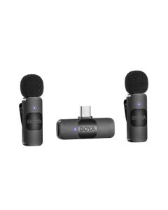 BY-V20 V2.0 Wireless microphone for USB-C (2 x transmitter & 1 x receiver)