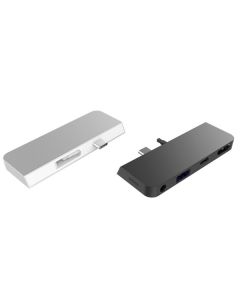 Hyper USB-C Hub Surface Go Zilver