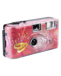 Topshot Single Use Camera Flash 400 - 27 Opnamen "Love Hearts / Liebe / Amour" Black