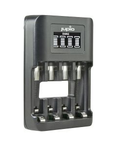 Jupio USB 4-Slots Ultra Fast Battery Charger LCD (JBC0140)