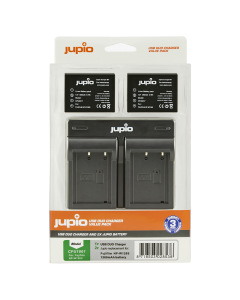 Jupio Kit 2x Accu NP-W126S - 1260mAh + USB Dual Charger