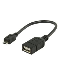 Caruba USB 2.0 A Female - Micro B Male 0.2 Meter