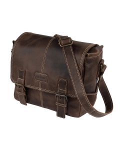 Dörr Kapstadt Leather Photo Bag Small Wide Vintage Brown