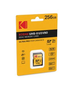 Kodak 256GB SD UHS-II U3 V90 290Mb/s Geheugenkaart