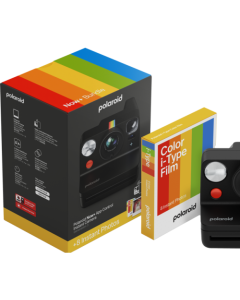 Polaroid Now+ Gen 3 Zwart + Color Film Bundle