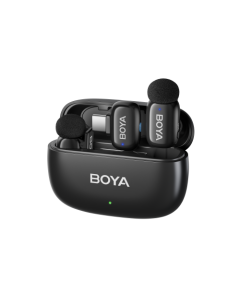 Boya Mini-14 2.4 GHz Ultra Mini Wireless Microphone Black (2TX+1RX-USB-C)