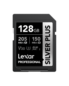 Lexar 128GB SD Silver Plus 205 Mb/s UHS-I V30