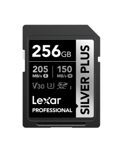 Lexar 256GB SD Silver Plus 205 Mb/s UHS-I V30