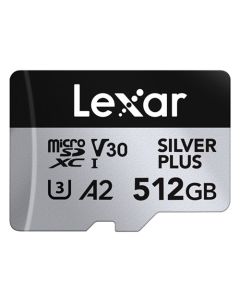 Lexar 512GB Micro SD Silver Plus 205 Mb/s UHS-I V30