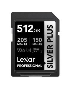 Lexar 512GB SD Silver Plus 205 Mb/s UHS-I V30