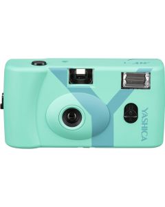 Yashica MF-1 Compactcamera met Film Turquoise