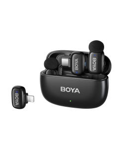 Boya Mini 2-01 (Black) 1X RX USB-C + 1X RX Lightning + 2X TX