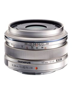 Olympus 17mm F1.8 M.Zuiko Digital Objectief Zilver