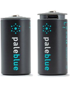 Pale Blue Li-ion Rechargeable 2x C Battery USB-C 5000mAh + 2-in-1 USB Laadkabel